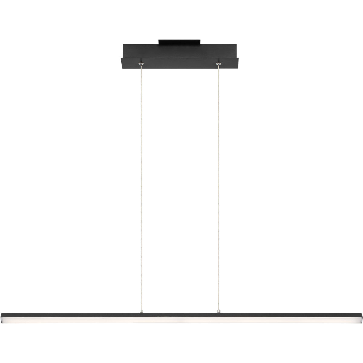 Float LED 48 inch Matte Black Pendant Ceiling Light
